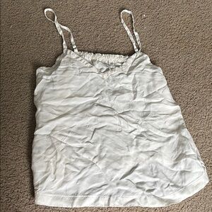 Women's White Sleeveless Top